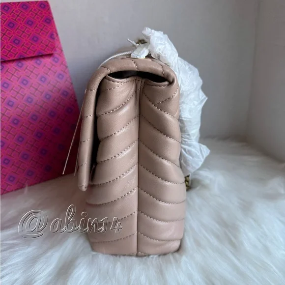 NWT Tory Burch Kira Leather Convertible Shoulder Crossbody Bag ( Larger Size)